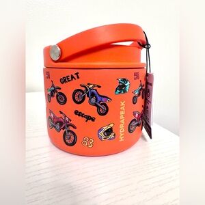 Hydrapeak Orange Motorcycle Lunch Insulated Food Jar 18 oz